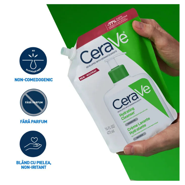 Poza produs Gel de spalare hidratant pentru ten normal-uscat - Rezerva, CeraVe | 473 ml