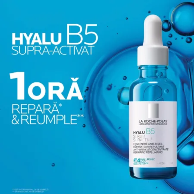 Poza produs Serum supra-activat cu Acid Hialuronic HYALU B5 S, La Roche-Posay | 30 ml