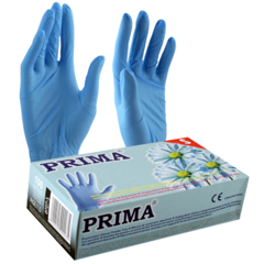 Manusi examinare nitril albastre nepudrate XL Prima, Top Glove | 100 buc