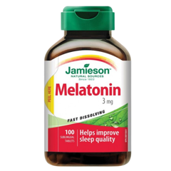 Melatonina 3 mg, Jamieson | 100 tablete