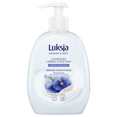 Sapun lichid CREAMY & SOFT cu pompita Hydrating, Luksja | 500 ml