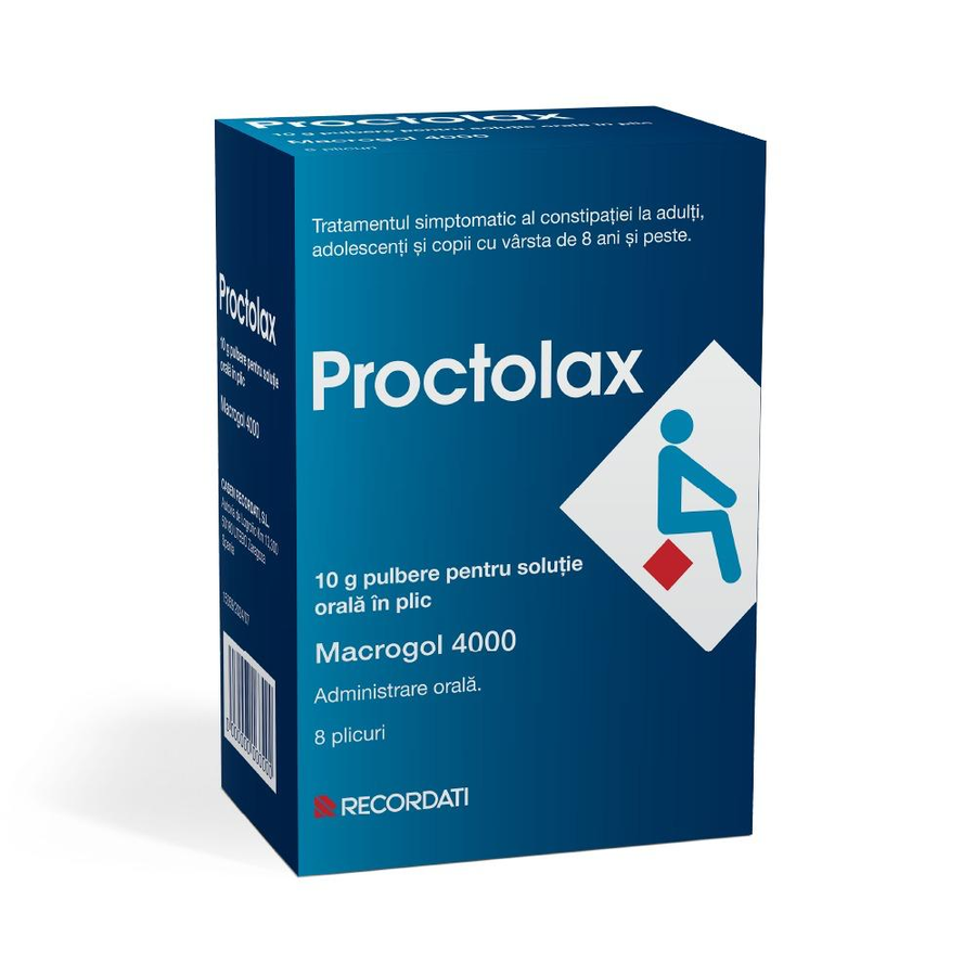 Proctolax 10 g pulbere pentru solutie orala, Casen Recordati | 8 plicuri