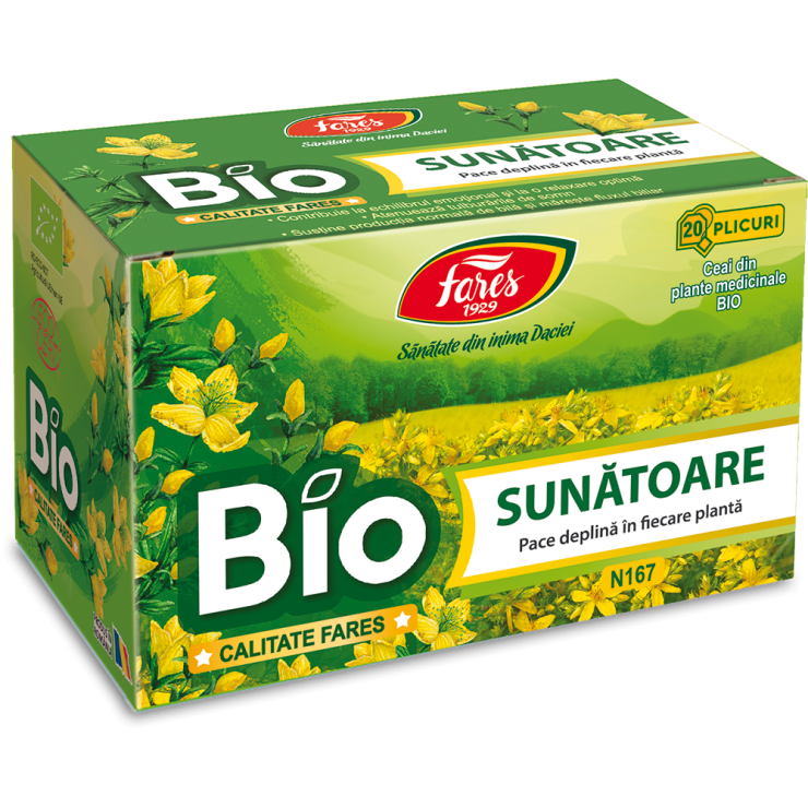 Poza produs Ceai Sunatoare BIO, Fares | 20 plicuri