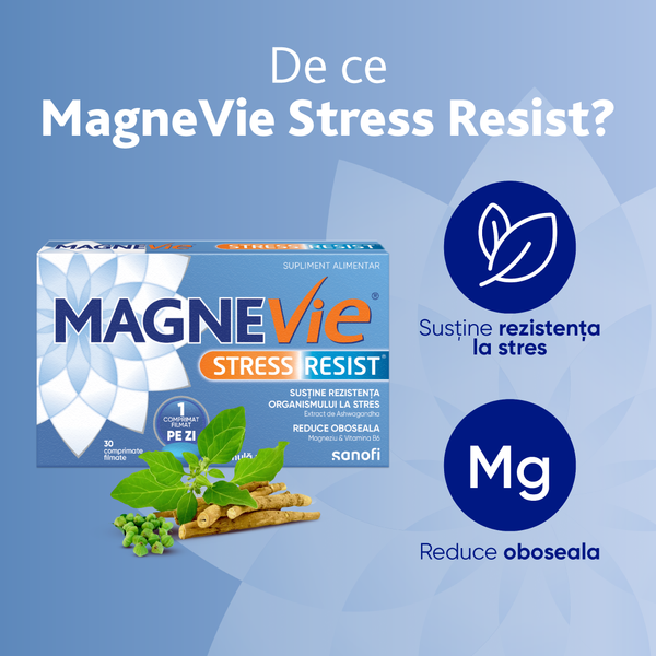 Poza produs MagneVie Stress Resist, Sanofi | 30 comprimate