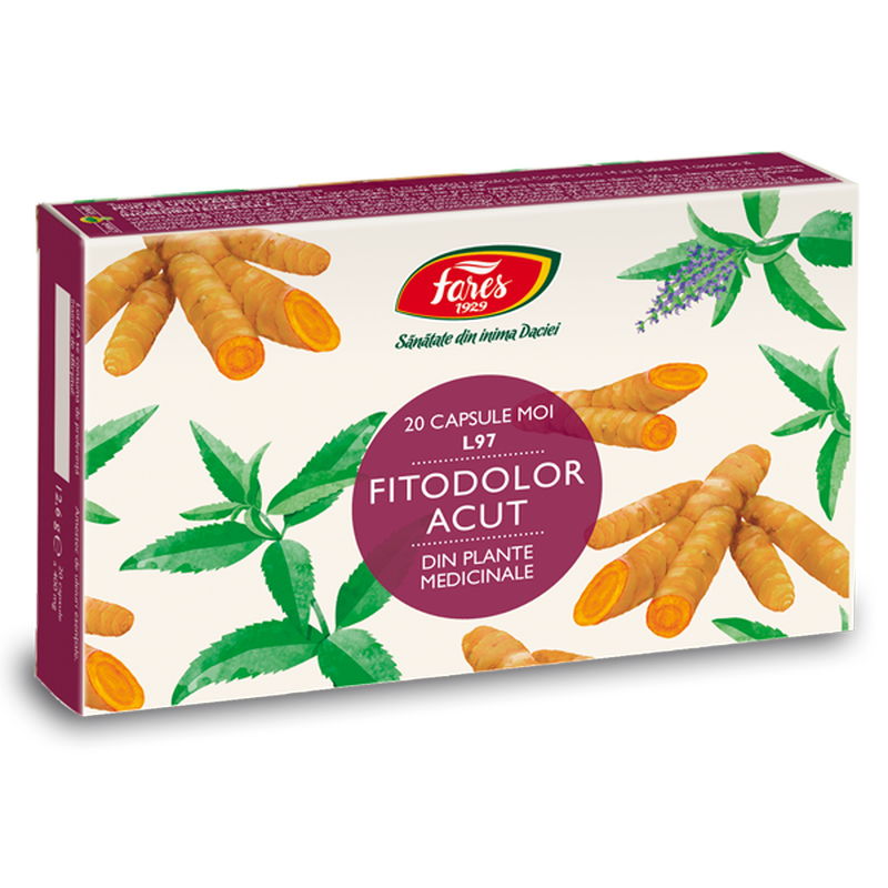 Poza produs Fitodolor acut L97, Fares | 20 capsule moi