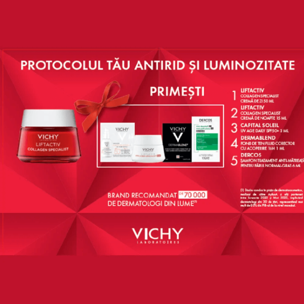 Poza produs Xmas Pachet crema de zi Collagen Specialist Liftactiv Specialist, 50 ml | Vichy