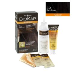 Vopsea de par Dark Brown 3.0 Nutricolor, Biokap | 140 ml