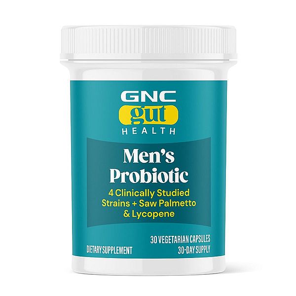 GNC Gut Health Men’s Probiotic, Probiotic LAB4 Studiat Clinic, 30 Miliarde UFC Culturi Vii cu Saw Palmetto si Lycopene | 30 cps — poza produs 2/3