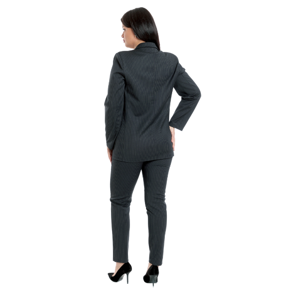 Poza produs Costum dama DV23COS25N negru/dungi fine, Dress to Impress | marimea 40