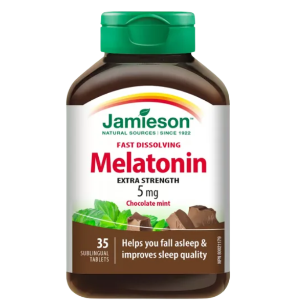 Poza produs Melatonina 5 mg, Jamieson | 35 comprimate sublinguale cu dizolvare rapida