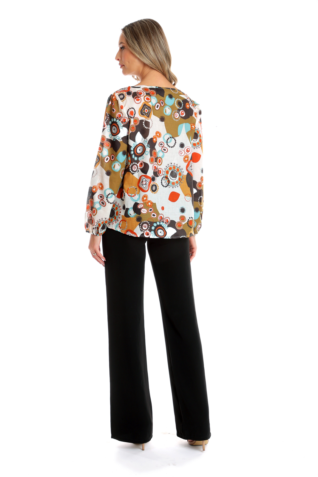 Poza produs Bluza dama CP25025 multicolor stilizat, Cesy | marimea L
