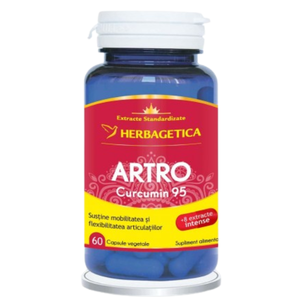 Poza produs Artro Curcumin 95, Herbagetica | 60 capsule