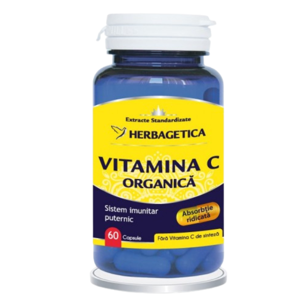 Poza produs Vitamina C Organica, Herbagetica | 60 capsule