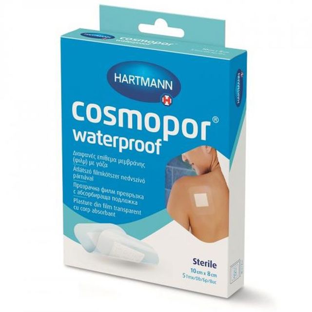 Poza produs Plasture Waterproof Cosmopor 10x8cm | 5 buc