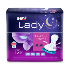 Absorbante zilnice Lady Super Night, Seni | 12 bucati