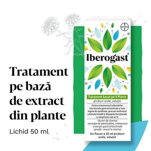 Poza produs Iberogast picaturi orale, Bayer | 50 ml