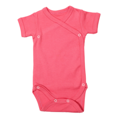 Body 6 capse maneca scurta RB04 corai, Rombaby | 6/9 luni