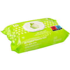 Servetele umede pentru copii, cu aloe vera, Interapothek | 80 buc