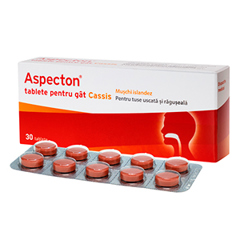 Aspecton Cassis tablete pentru gat, Krewel Meuselbach | 30 tablete