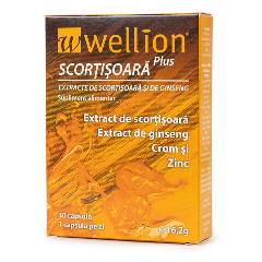 Extract de scortisoara si ginseng Wellion, Med Trust | 30 capsule