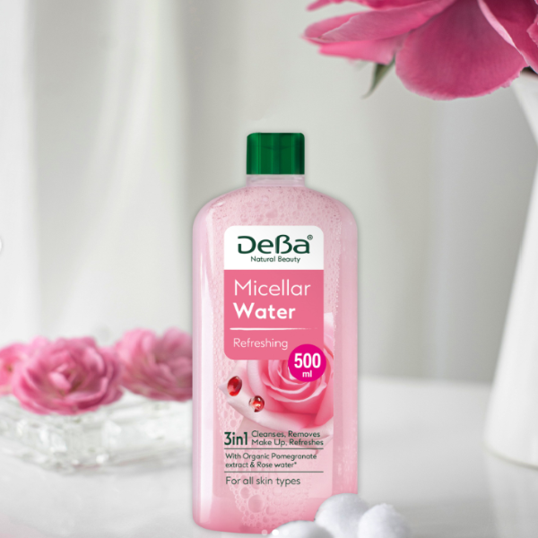 Poza produs Apa micelara revigoranta DEBA Natural Beauty, Rubella | 500 ml
