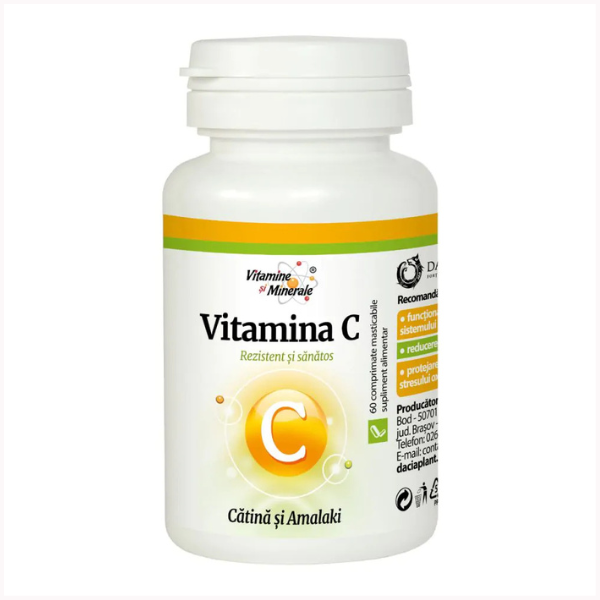 Poza produs Vitamina C din Catina si Amalaki, Dacia Plant | 60 comprimate