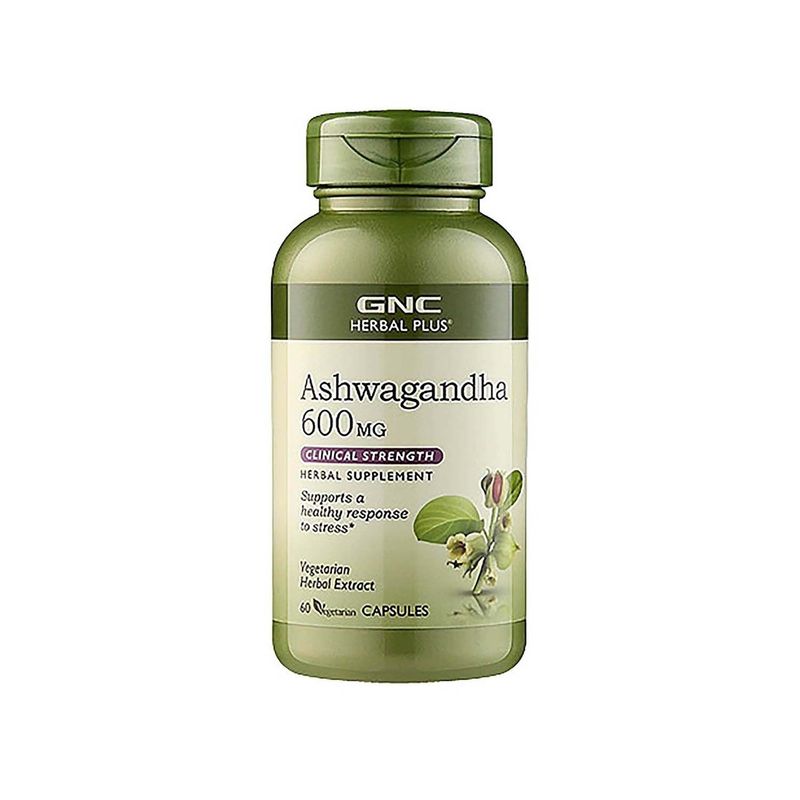 Poza produs GNC Herbal Plus Ashwagandha 600 mg | 60 cps