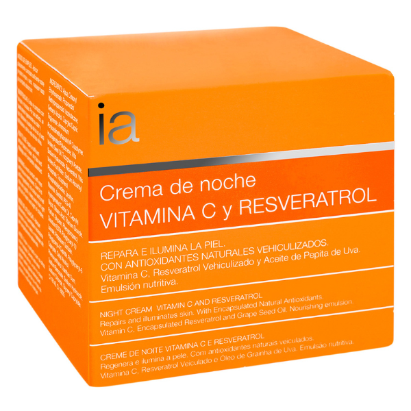 Poza produs Crema antiage de noapte cu Vitamina C si resveratrol, Interapothek | 50 ml