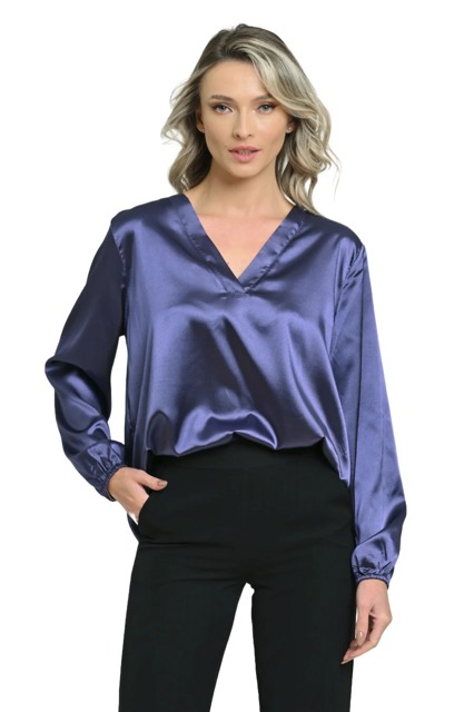 Poza produs Bluza dama ERT24V258 gri albastrui, Eranthe | marimea L