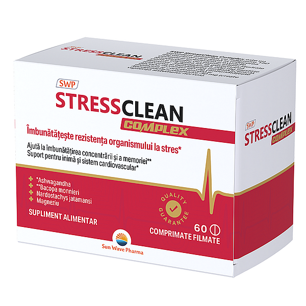 Stressclean Complex, Sun Wave Pharma | 60 comprimate — poza produs 3/3
