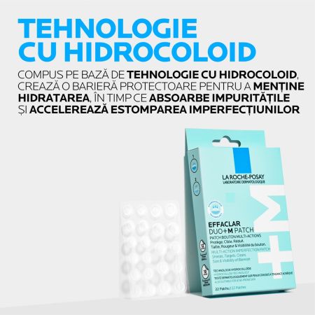 Poza produs EFFACLAR DUO+ M PLASTURI ANTI-ERUPTII CUTANATE 22BUC