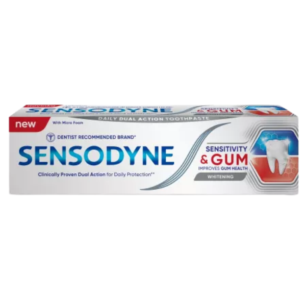 Poza produs Pasta de dinti Sensodyne Sensitive and Gum Whitening, Glaxo | 75 ml