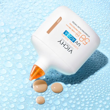 Poza produs Fluid hidratant colorat SPF50 Capital Soleil UV AQUA Pigment Light, Vichy | 50 ml