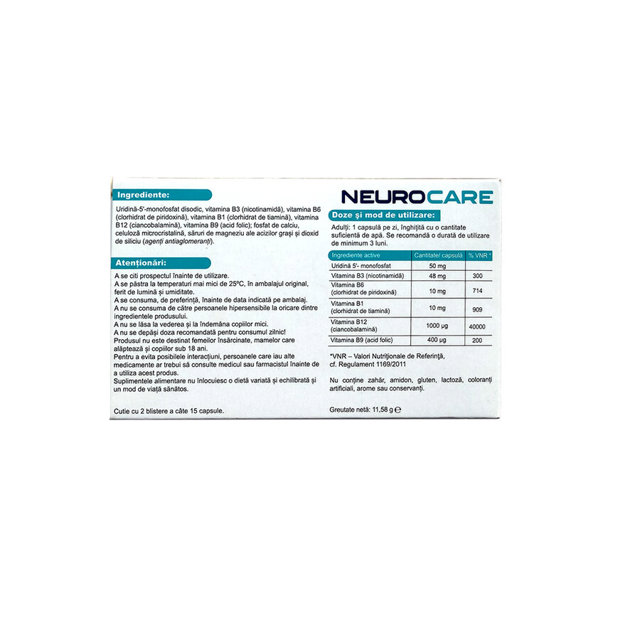 NeuroCare, 30 capsule, Terapia — poza produs 2/4