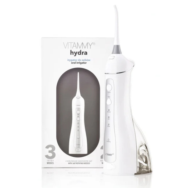 Poza produs IRIGATOR ORAL ADULTI PROFESIONAL 3 MODURI VITAMMY HYDRA ALB