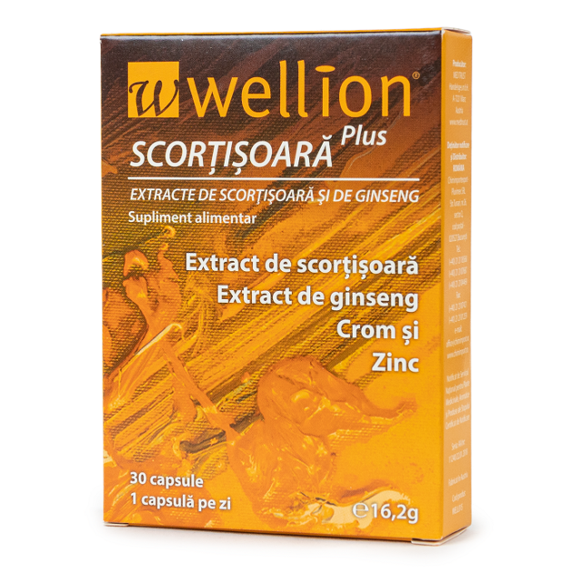 Poza produs Extract de scortisoara si ginseng Wellion, Med Trust | 30 capsule