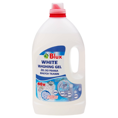 Detergent gel pentru rufe albe, Blux | 4 l