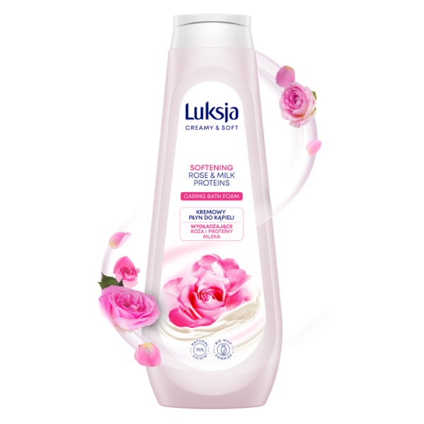 Poza produs Gel spuma de baie CREAMY & SOFT Softening, Luksja | 900 ml