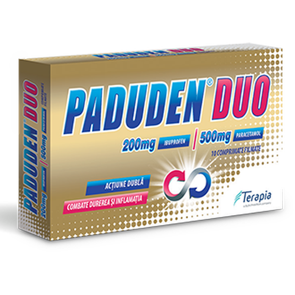 Poza produs Paduden Duo 200 mg/500 mg, Terapia | 10 comprimate filmate