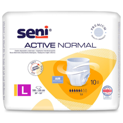 Chilot elastic absorbant SENI Active Normal, Large, TZMO | 10 bucati