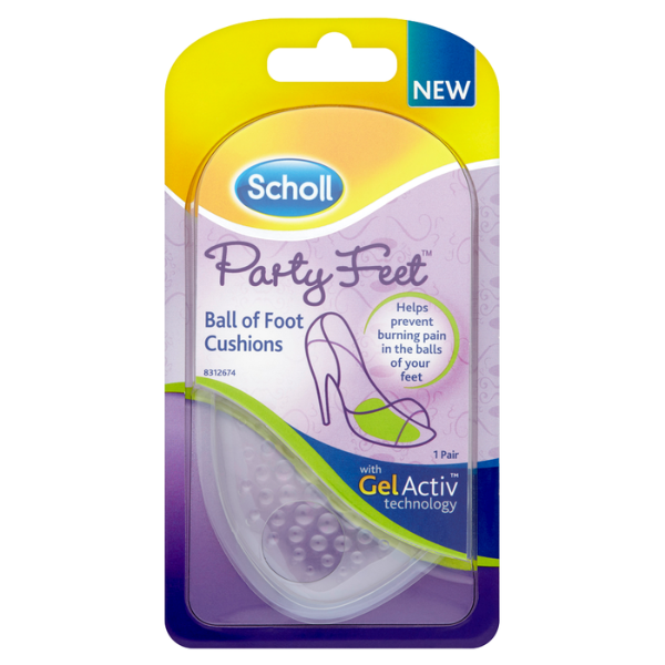 Poza produs Branturi Scholl tip pernite gel pentru talpi PARTY FEET, Reckitt Benckiser | 1 pereche