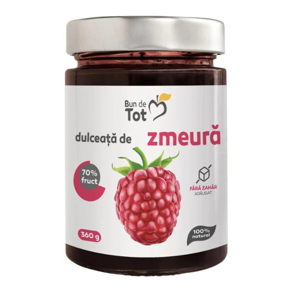 Poza produs Bun de tot dulceata de zmeura, fara zahar, Dacia Plant | 360g