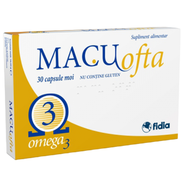 Poza produs Macuofta Omega 3, Biosooft | 30 capsule