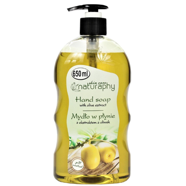 Poza produs Sapun lichid Glicerina si Extract de Masline Naturaphy, Blux | 650 ml