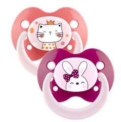 Suzete ortodontice din silicon,decorate, 18 luni+ , 28280, Baby Nova | 2 bucati