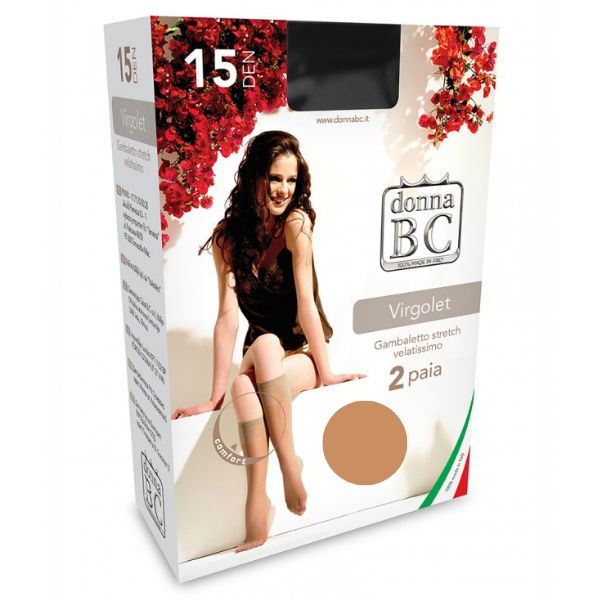 Poza produs Sosete dama 3/4 VIRGOLET 15 DEN Aluna, Calze BC