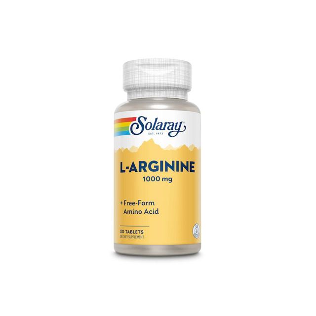 Poza produs Solaray L-Arginine 1000 mg | 30 tablete