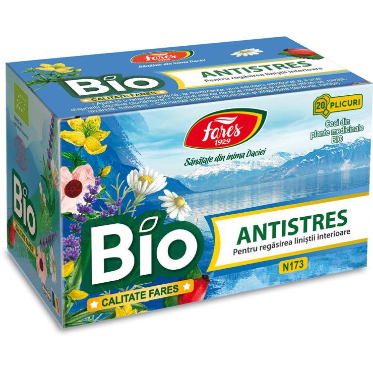 Poza produs Ceai Antistres BIO, Fares | 20 plicuri