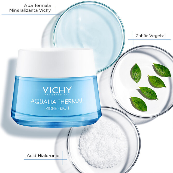Poza produs Crema hidratanta pentru ten uscat Aqualia Thermal, Vichy | 50 ml