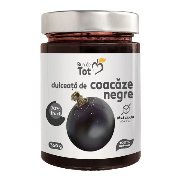Poza produs Bun de Tot Coacaze Negre dulceata fara zahar, Dacia Plant | 360g
